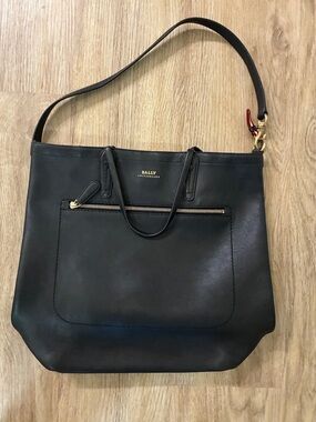 Bally Black Leather Tote AS IS (see description)